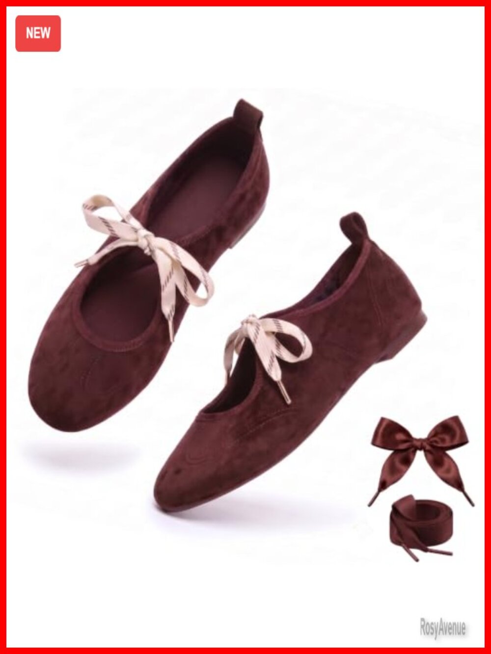 Velvet Bow Ballet Flats Mary Jane Memory Foam Slip-On Shoes